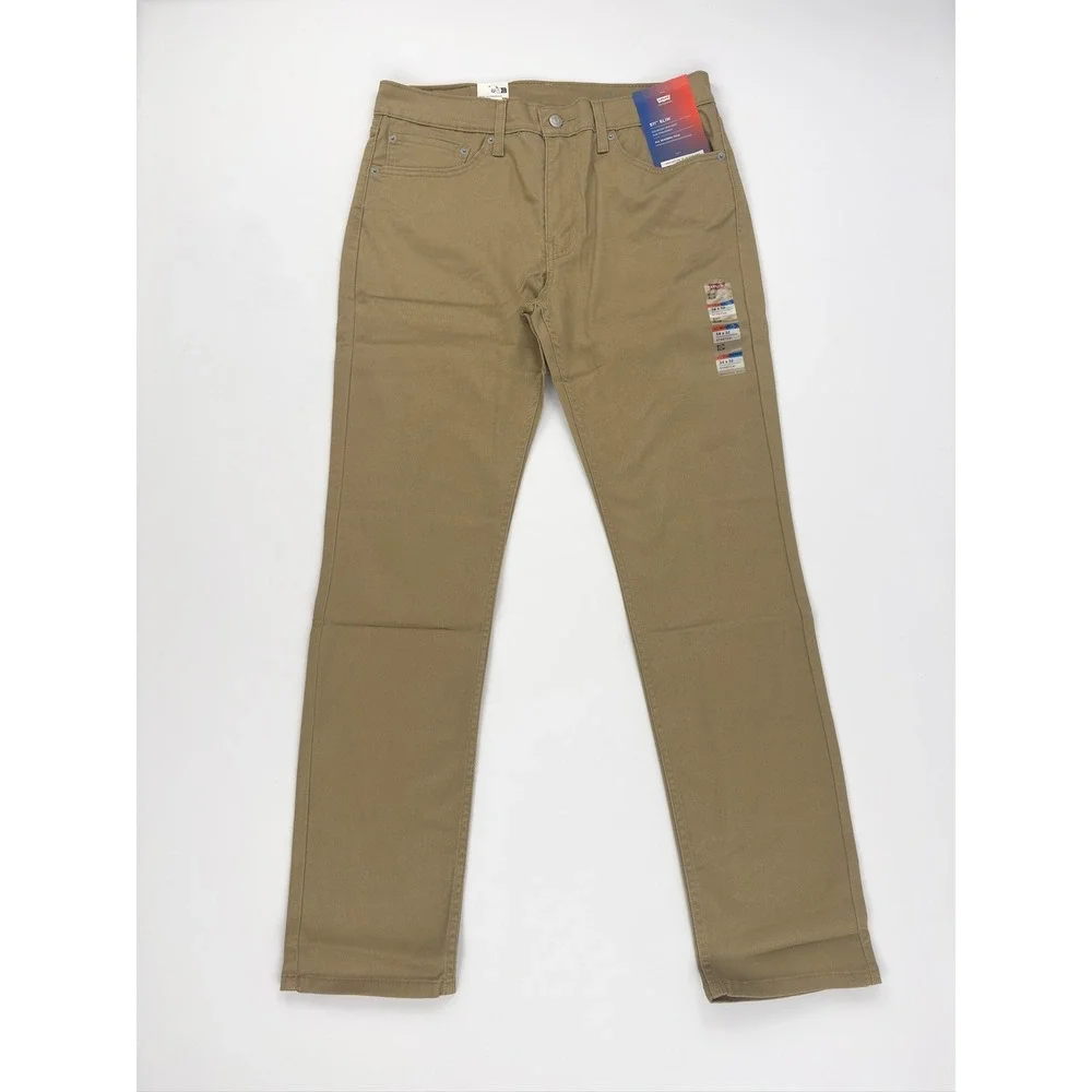 Levis 511 Slim Fit All Seasons Performance Pants Harvest Gold Brown 34x32